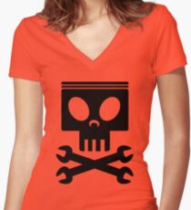 Jolly Wrenches - Planes Women's Fitted V-Neck T-Shirt