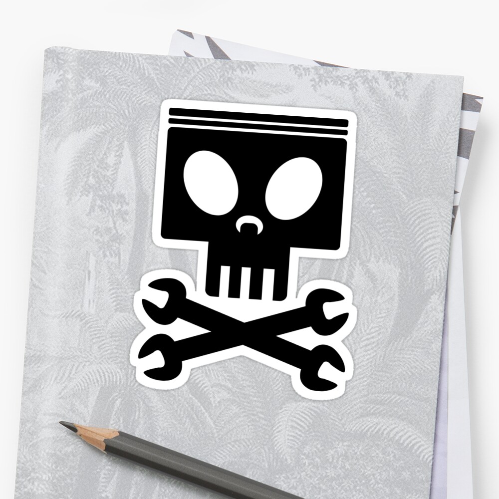 "Jolly Wrenches Planes" Sticker by FeralToaster Redbubble