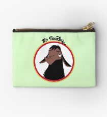 Kuzco NO TOUCHY sad llama emperor's new groove emperor david spade back off no touch funny gift Zipper Pouch