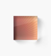 Sunburst Abstract Art Acrylic Block
