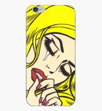 Blonde Crying Comic Girl iPhone Case