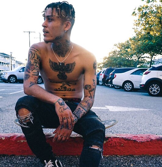 lil skies high quality candid shot posters by skimask redbubble
