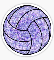 Purple Volleyball Sticker