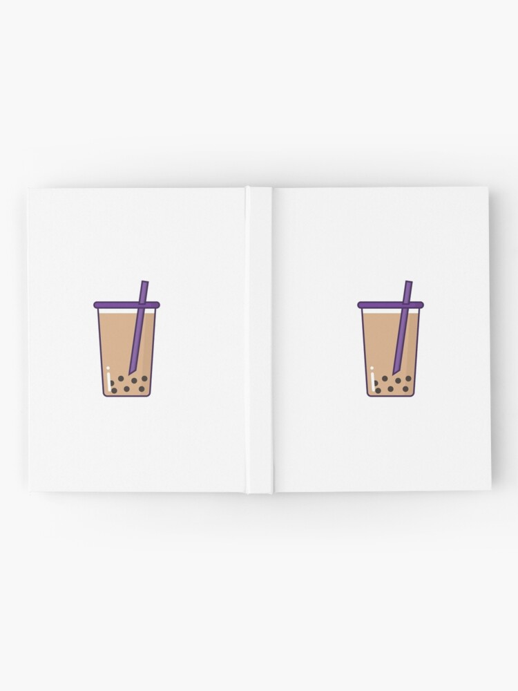 "Minimalist Bubble Tea" Hardcover Journal by ThePenguin3 Redbubble