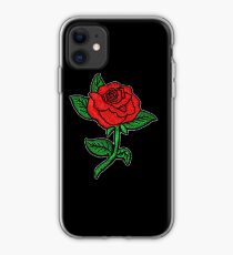 Rose Patch Black iPhone Case