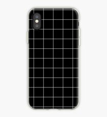 White Grid iPhone Case