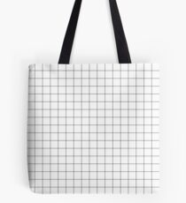 Schwarzes Gitter Tote Bag