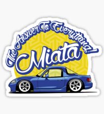 Miata - The Answer To Everything Sticker
