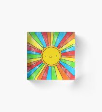 Radiate Positivity Acrylic Block