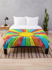Radiate Positivity Throw Blanket