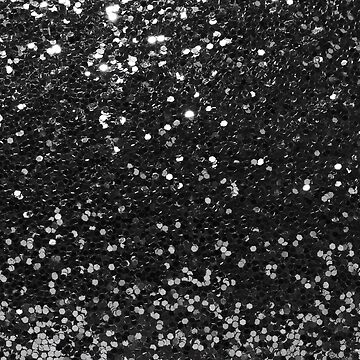Black Glitter Look Chunky Sequin Sticker for Sale by ColorFlowArt