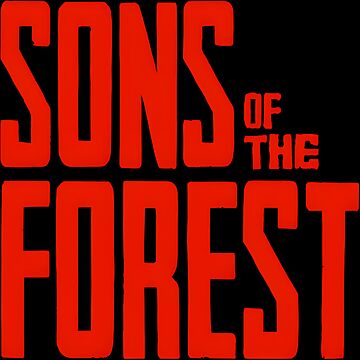 "Sons of the forest game logo" Sticker by MarvinHsk | Redbubble
