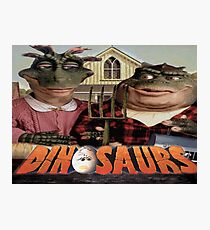 Dinosaur Farmers Photographic Print