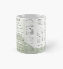 Geboren 1943 Geburtstagsgeschenk Tasse (Standard)