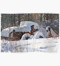 Retired Plow Truck Poster