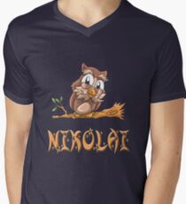 Nikolai Owl V-Neck T-Shirt