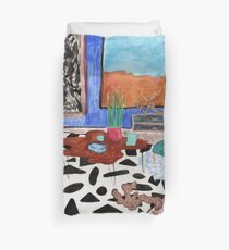 Mitte des Jahrhunderts Desert Home Bettbezug