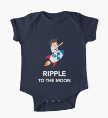 Ripple Münze zum Mond Baby Body Kurzarm