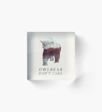Bloque acrílico Owlbear no importa