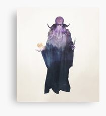 Mind Flayer (Illithid) Dnd /D&D / Dungeons and Dragons Double Exposure Modern Art Canvas Print