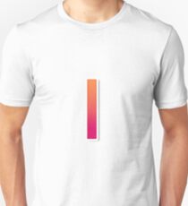 The Letter I Typography Sticker Unisex T-Shirt