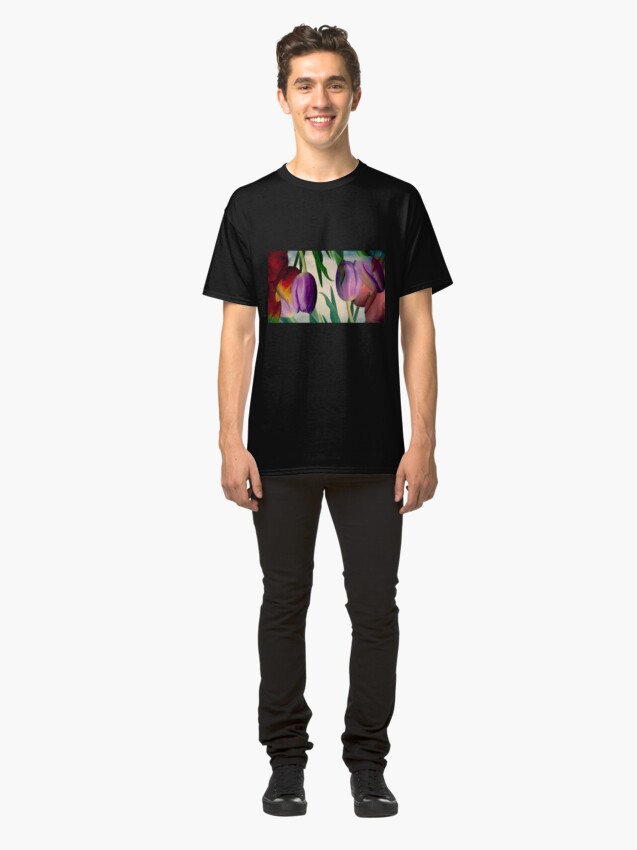 Alternate view of Tulips Gone Topsy Turvy Classic T-Shirt