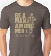 Seien Sie ein Mann unter den Männern Rhodesian Army Recruitment Poster YX785 Bestes Produkt Slim Fit T-Shirt