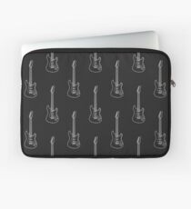 Minimalistische Gitarre 2 (schwarz) Laptoptasche