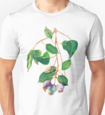Eucalyptus branch with gumnuts - watercolour Unisex T-Shirt