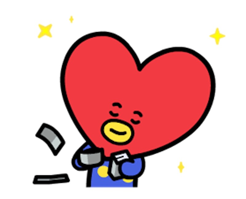  TATA  from BT21  BTS Canvas Prints by Jess Lung Redbubble