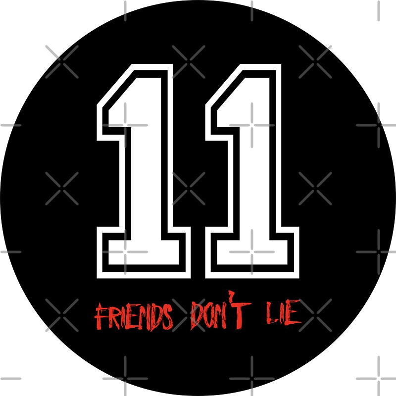 "Friends Don't Lie" Stickers by RogueDroid | Redbubble