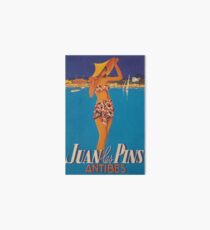 Juan Les Pins, France Vintage Travel Poster Art Board