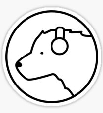 Polar Bear DJ Sticker