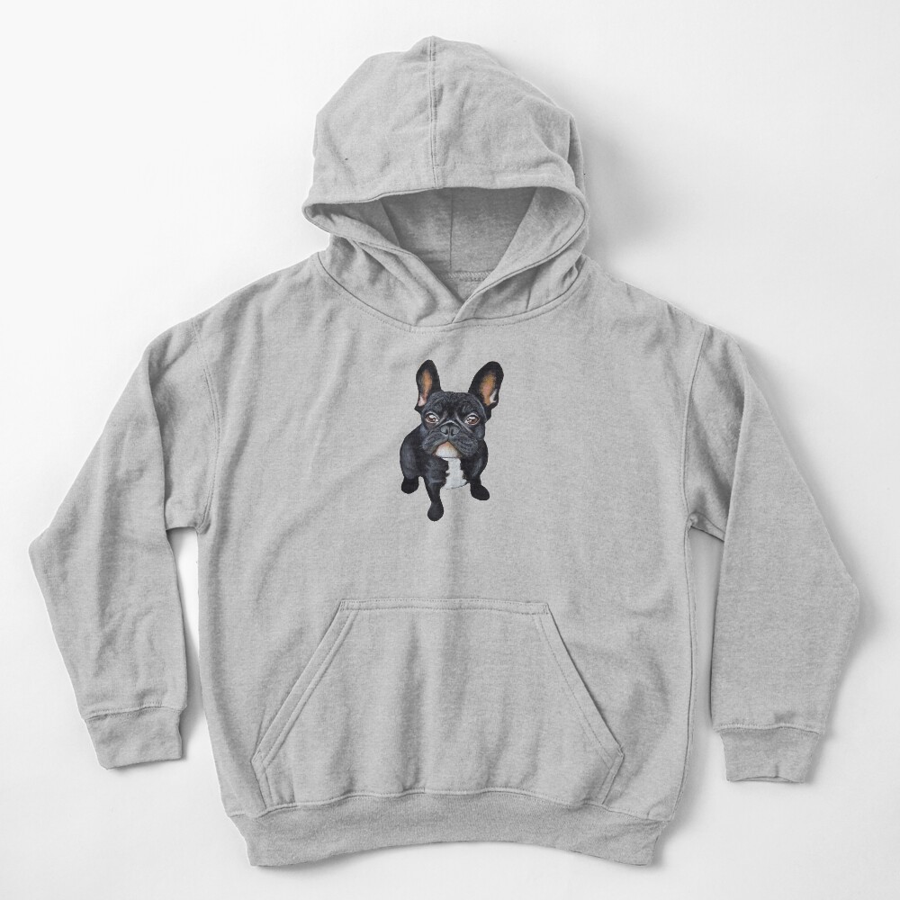 French Bulldog Kids Pullover Hoodie