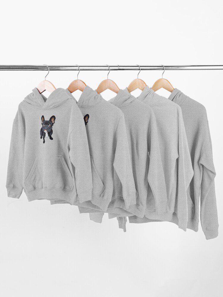 Alternate view of French Bulldog Kids Pullover Hoodie
