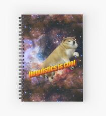linguistics is cool -- doggo aesthetic Spiral Notebook