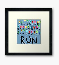 RUN Framed Print