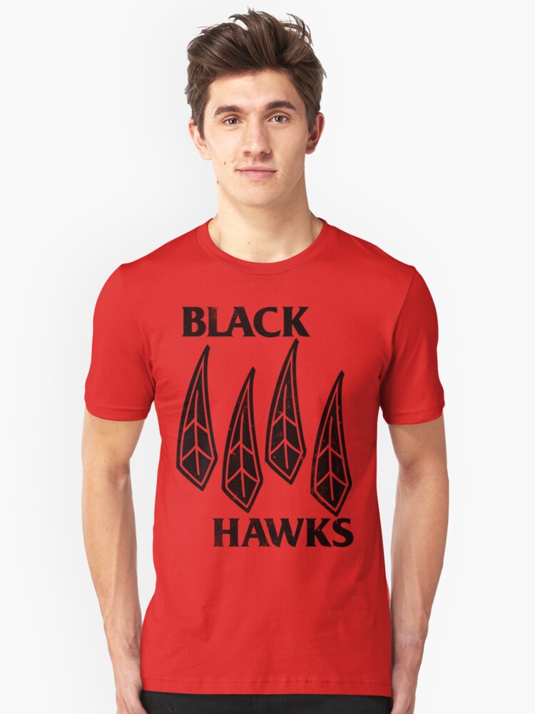 blackhawks black flag shirt