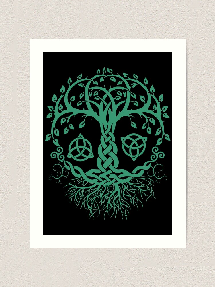 Tree of Life Celtic Knot Roots Design Wall Plaque Wiccan Pagan