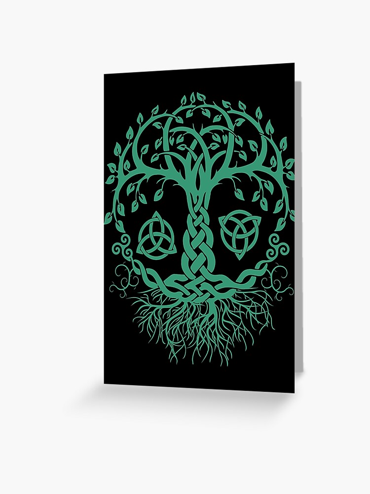 Tree of Life Celtic Knot Roots Design Wall Plaque Wiccan Pagan