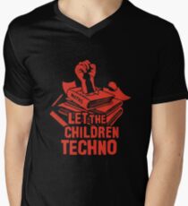 LET THE CHILDREN TECHNO Men's V-Neck T-Shirt