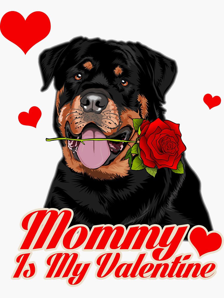 happy valentines day rottweiler