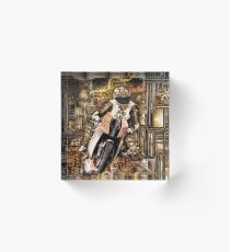 Steampunk motorcycle Acrylic Block