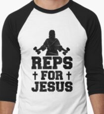 REPS FOR JESUS Men's Baseball ¾ T-Shirt