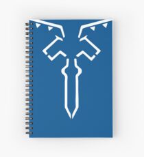 Breath of the wild: Link champion's tunic print white/blue Spiral Notebook