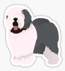 Old english sheepdog Sticker