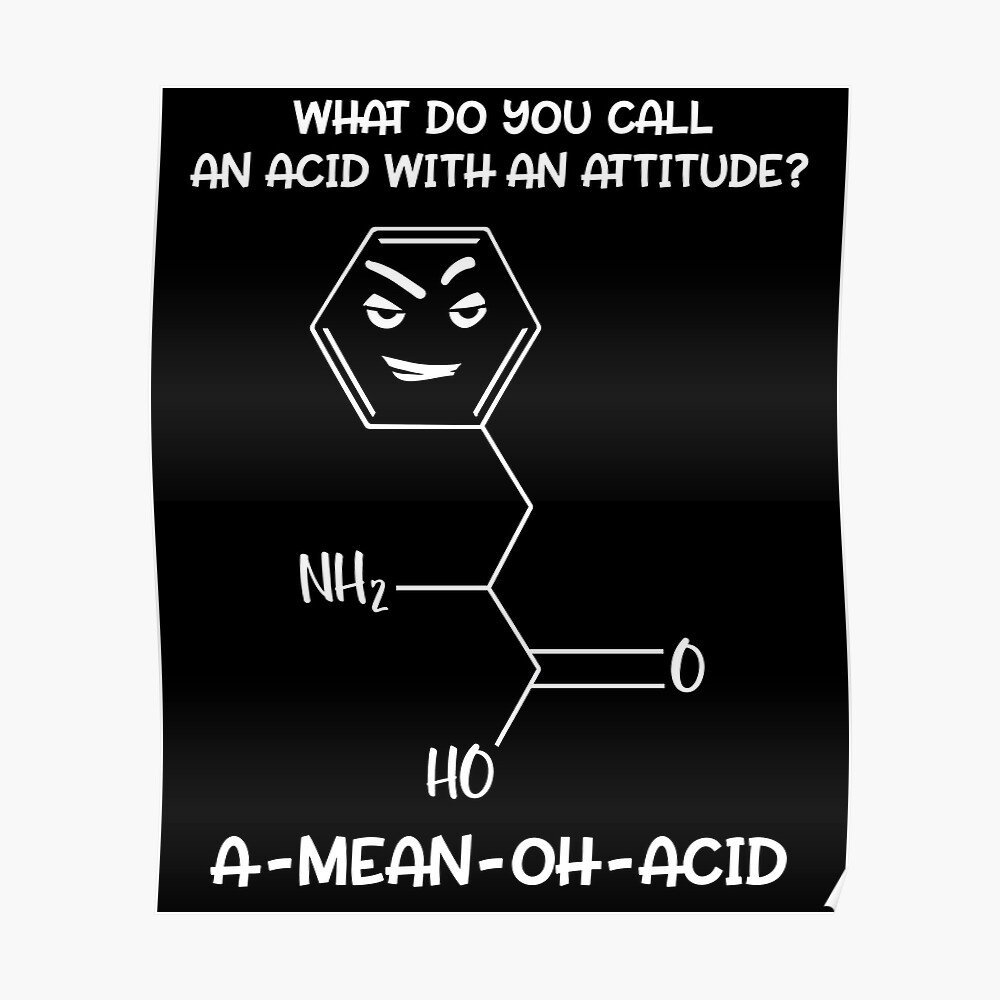 science-chemistry-acid-with-attitude-a-mean-oh-acid-poster-by