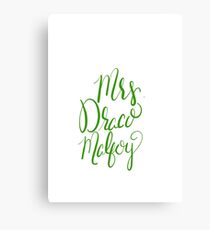 Mrs malfoy Canvas Print