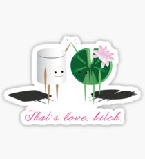 Marshmellow and Lilypad Sticker