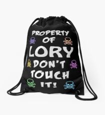 Property of Lory Drawstring Bag
